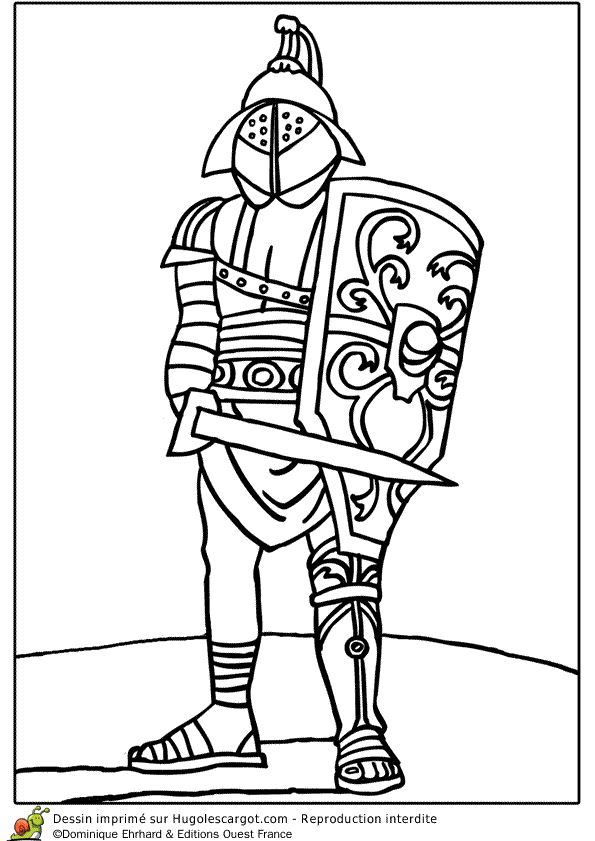 Coloriage De Romain A Imprimer