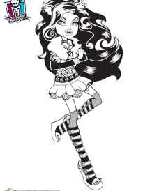 Coloriage Monster High Clawdeen Wolf