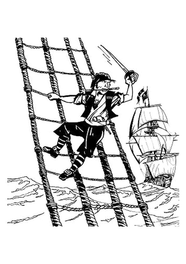 Coloriages Bateaux De Pirates