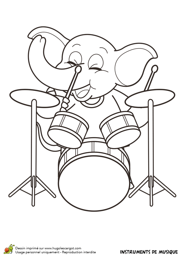 Coloriage De Musique A Imprimer