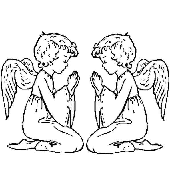 Coloriage D Ange A Imprimer Gratuit