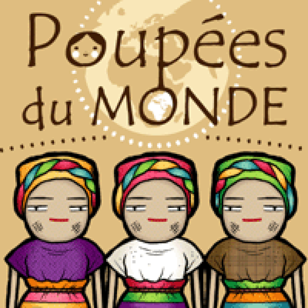 Coloriage Poupées du monde entier   imprimer