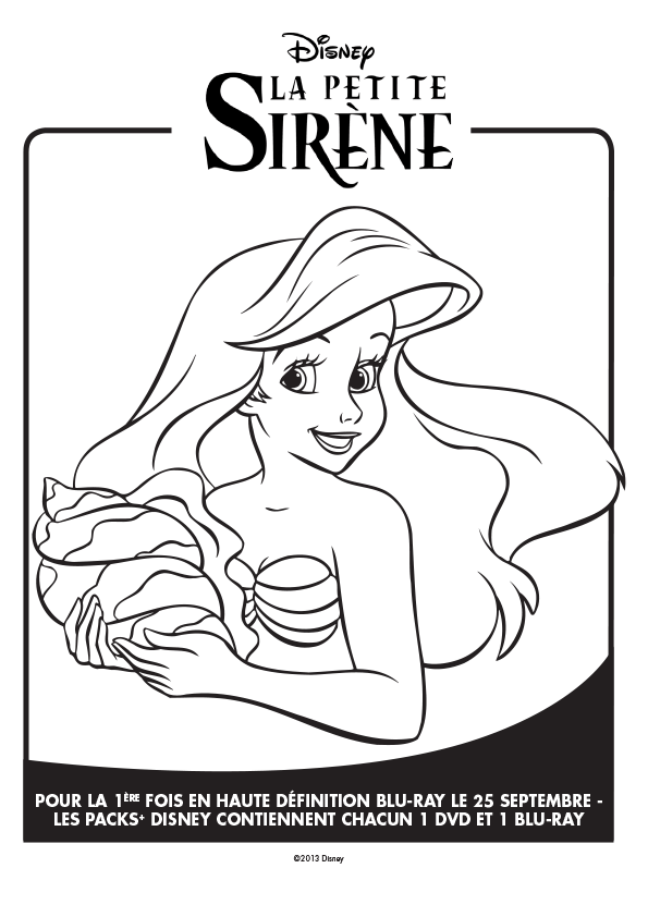 Coloriage De Ariel En Ligne
