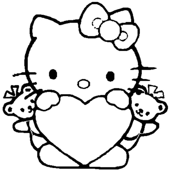 Hello Kitty Coloriage Gratuit