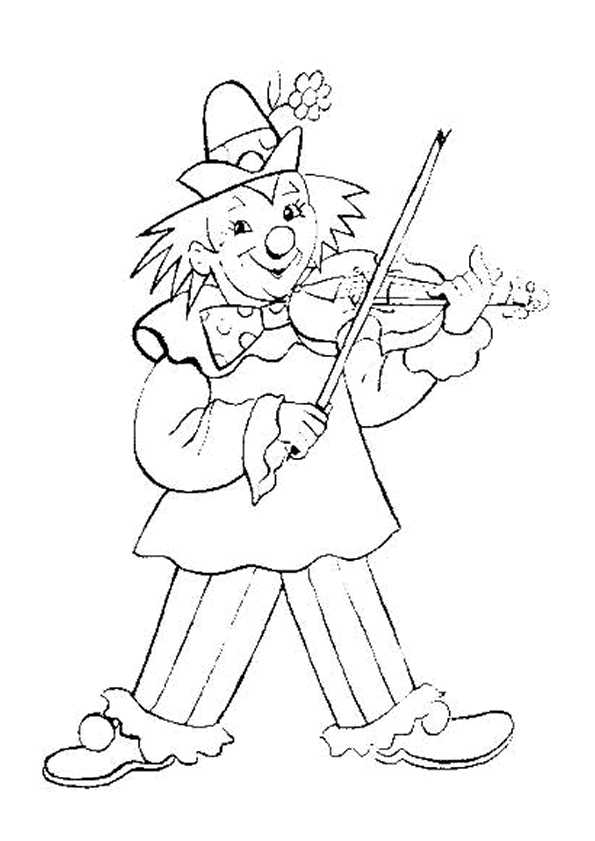 Coloriage De Clown Gratuit A Imprimer