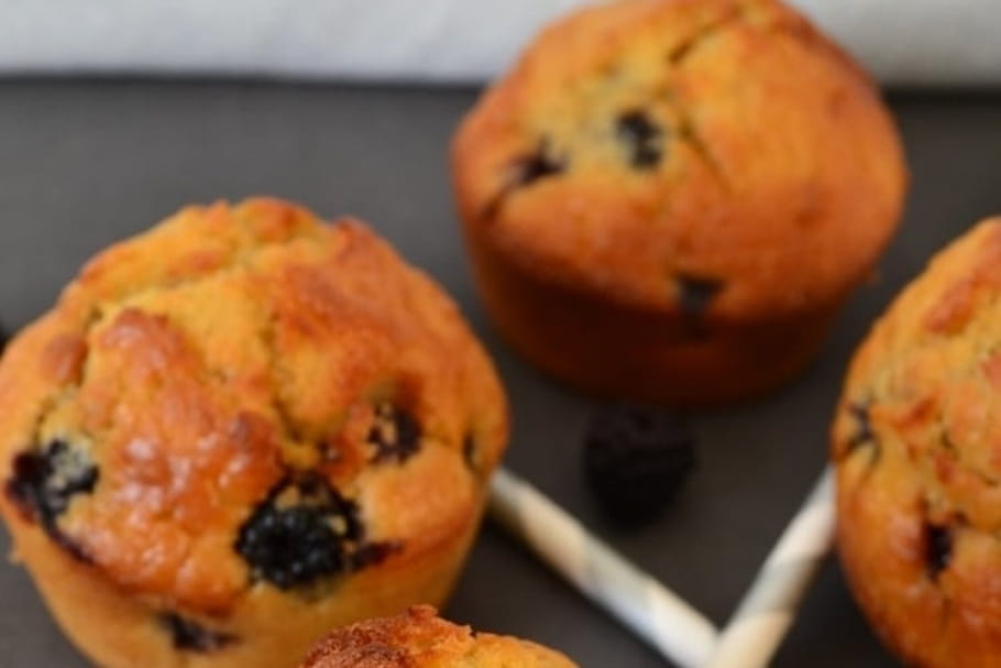 Muffins aux mûres sauvages