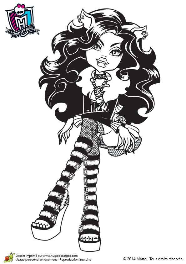 Animaux Monster High Coloriage