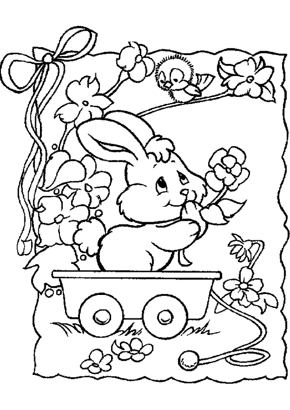 Coloriage Lapin De Paques Gratuit