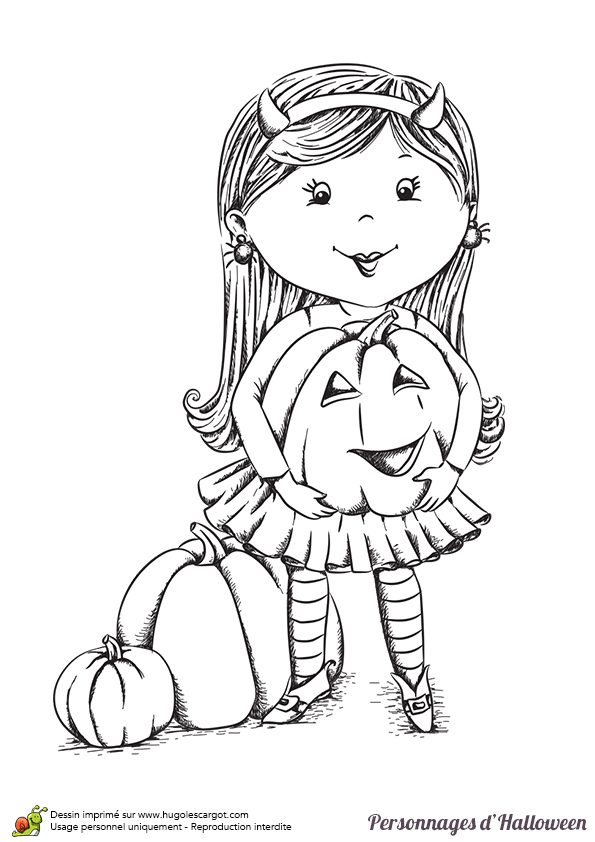 Coloriage De Petite Fille A Imprimer