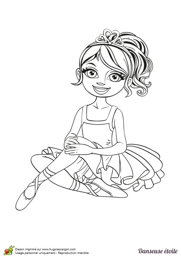 Coloriage De Danseuse A Imprimer