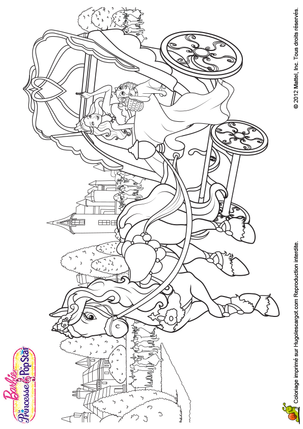 Coloriage Barbie A Imprimer A 4