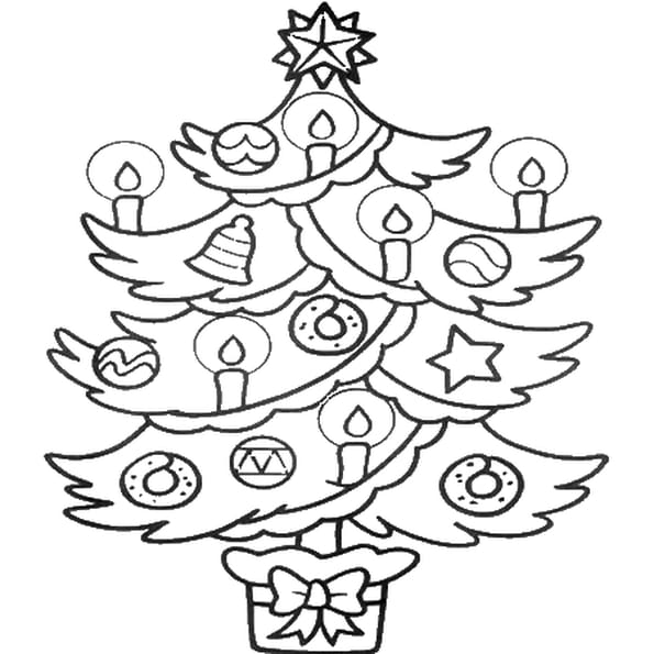 Sapin De Noel A Imprimer Coloriage