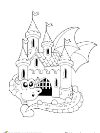 Coloriage Chateau Fort Chevalier