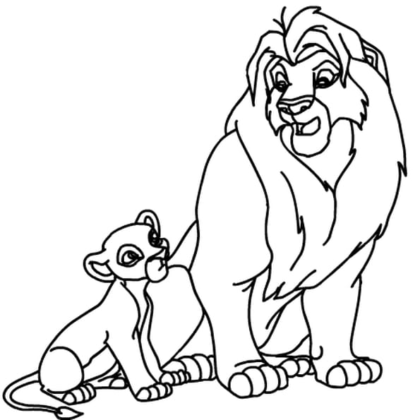 Coloriage Gratuit Le Roi Lion