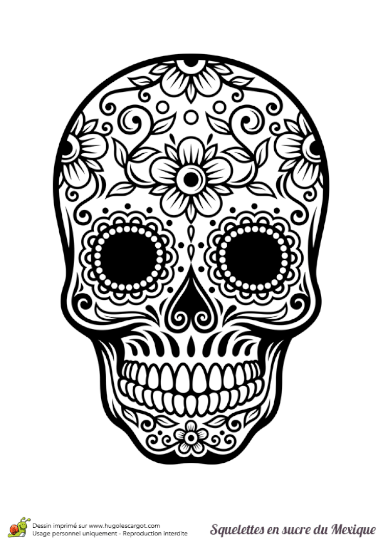 Coloriage Cr Ne En Sucre Mexicain Fleurs Et Harmonie Dessin Crane Mexicain A Imprimer L Coloriage Cr Ne En Sucre Mexicain Fleurs Et Harmonie Dessin Crane Mexicain A Imprimer L
