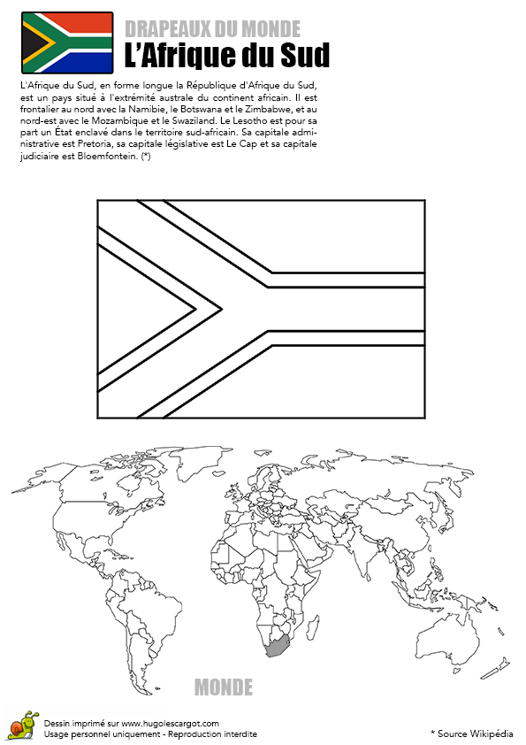 Drapeau Du Monde Coloriage