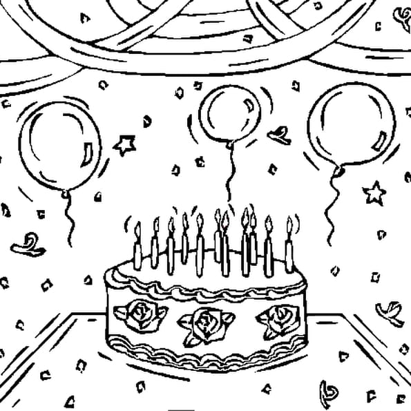 Coloriage Anniversaire A Imprimer Gratuit
