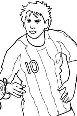 Coloriage Foot Barcelone Messi