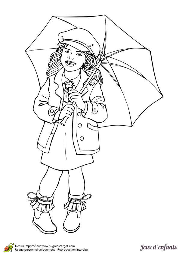 Coloriage Goutte De Pluie