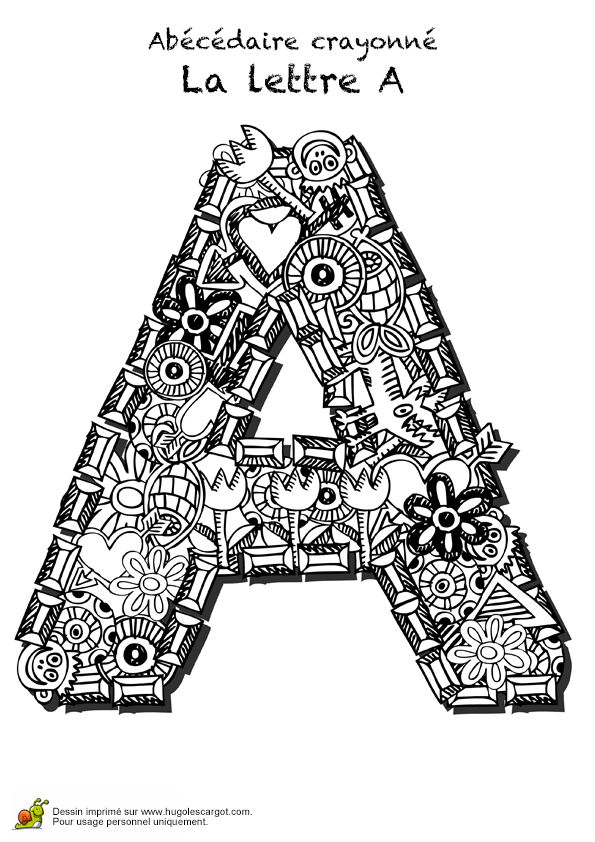 Coloriage Alphabet A Imprimer Gratuit