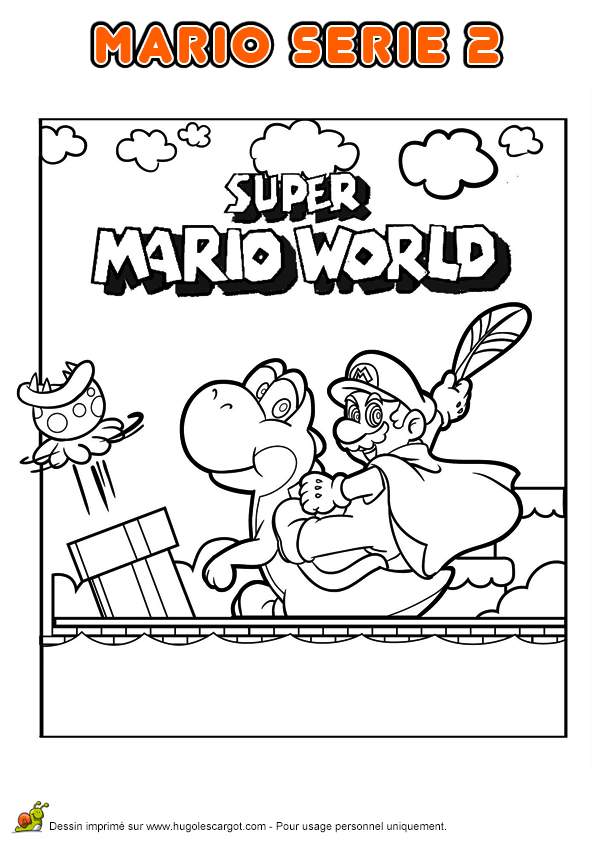Coloriage Mario Bros Noel