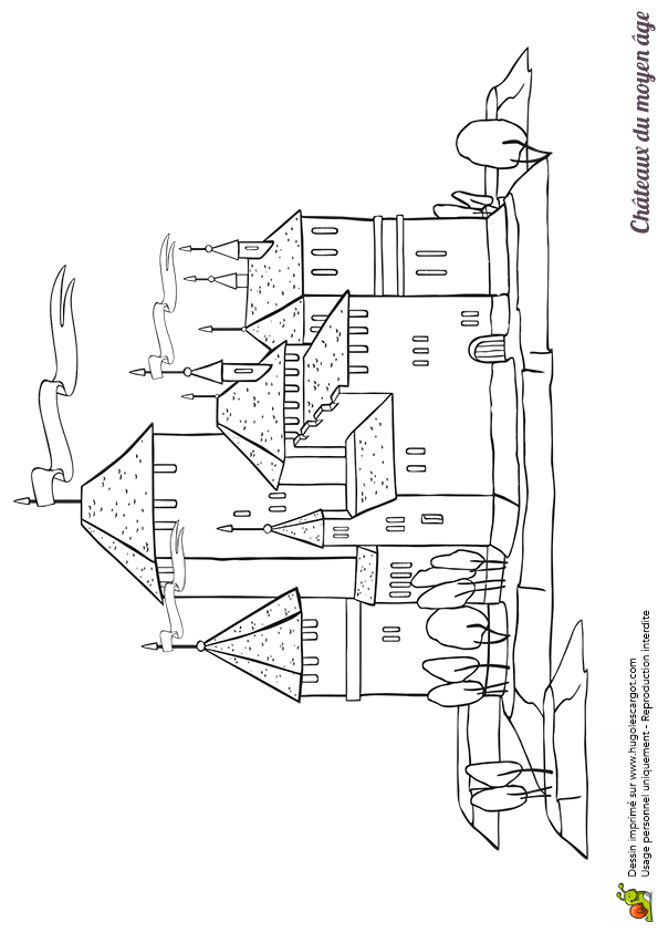 Coloriage D Un Chateau
