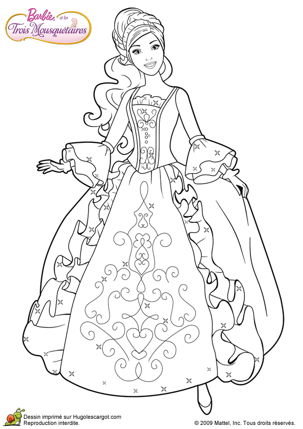 Coloriage De Barbie Sur Hugo L Escargot