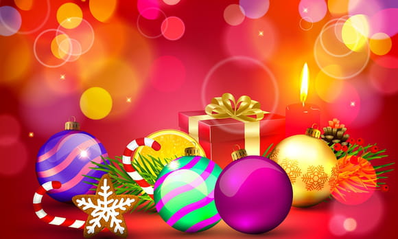 Jolies boules de Noël