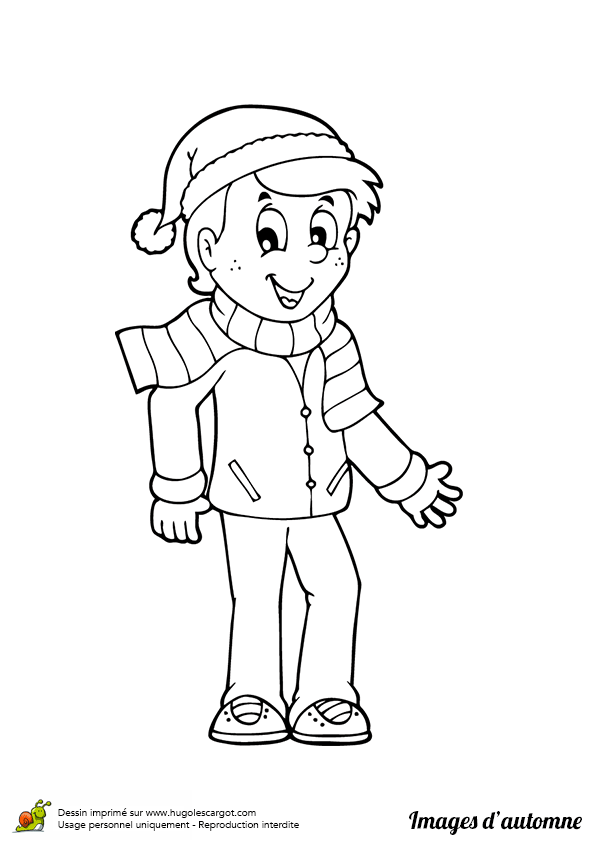 Coloriage De Petit Garcon