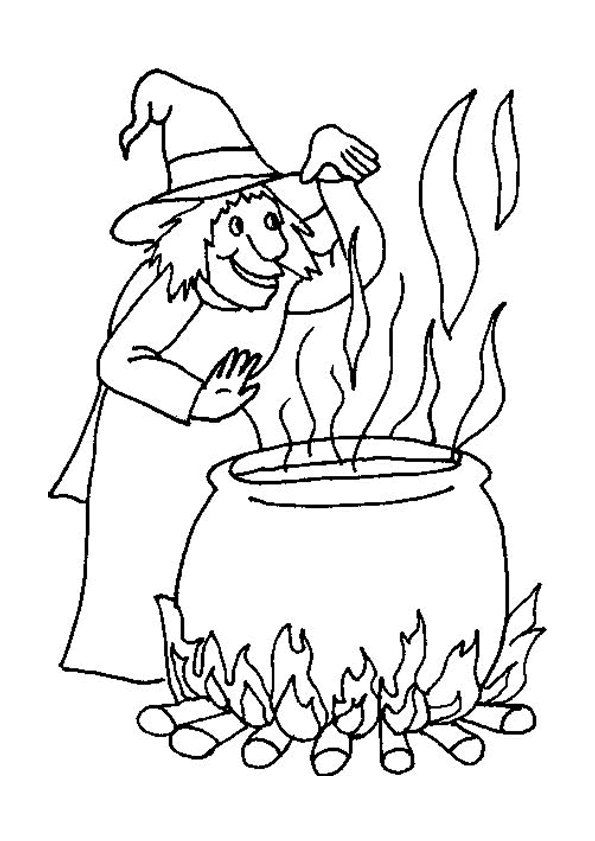 Coloriage Maison De Sorciere