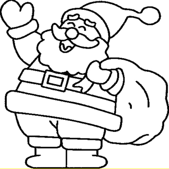 Coloriage Petit Papa Noel