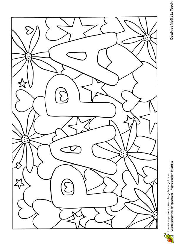 Coloriage Coeur Fete Des Peres