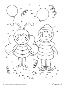 Coloriage De Carnaval Maternelle