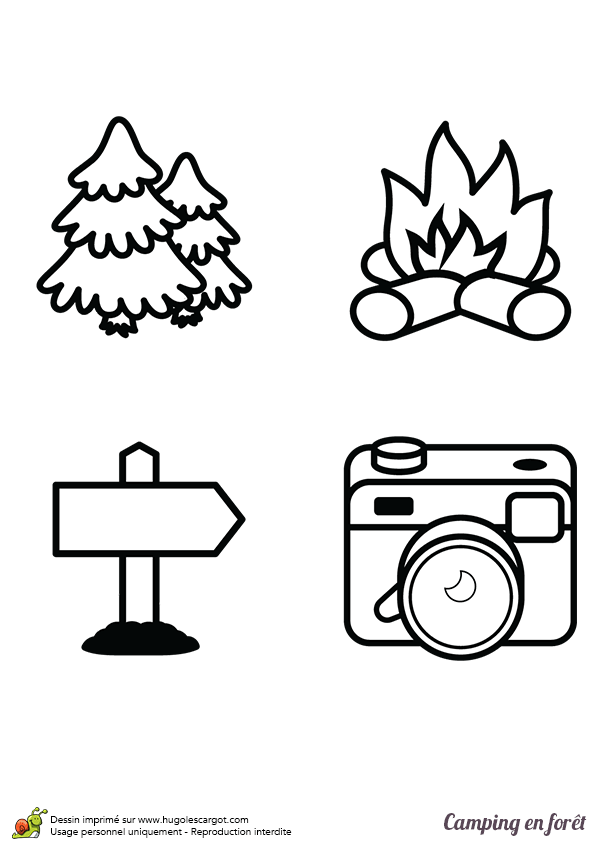 Coloriage Feu De Camp