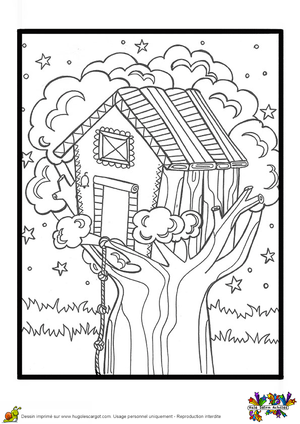 Coloriage Cabane A Sucre