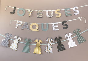 Ces guirlandes de lapins sont parfaites pour une d&eacute;co de P&acirc;ques simple et originale