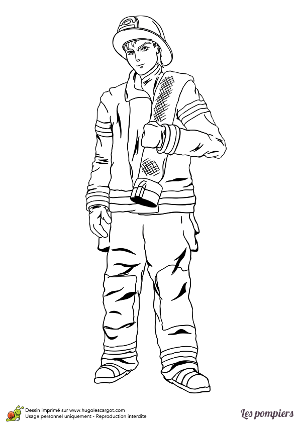 Coloriage Caserne De Pompier A Imprimer