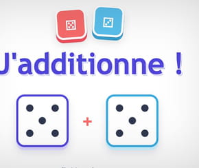 Jeu interactif&nbsp;: additionne avec les d&eacute;s