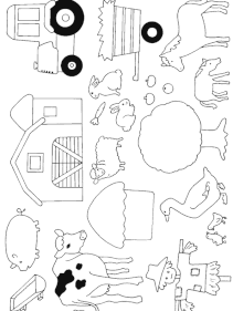 Coloriage animaux de la ferme