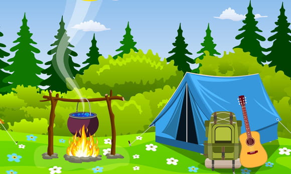 Camping en forêt