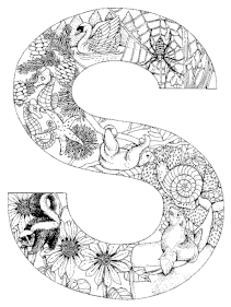 Coloriage alphabet animal s