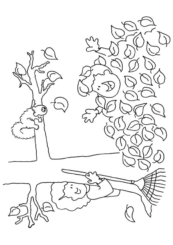 Coloriage D Arbre En Automne