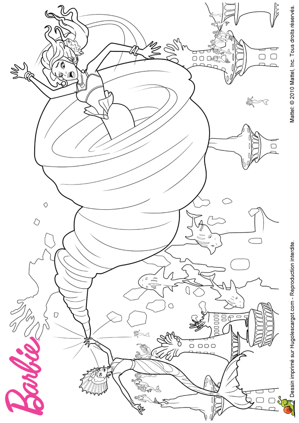 Coloriage Barbie Sirene 2