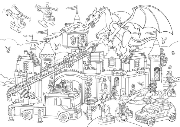 Coloriage De Playmobil A Imprimer