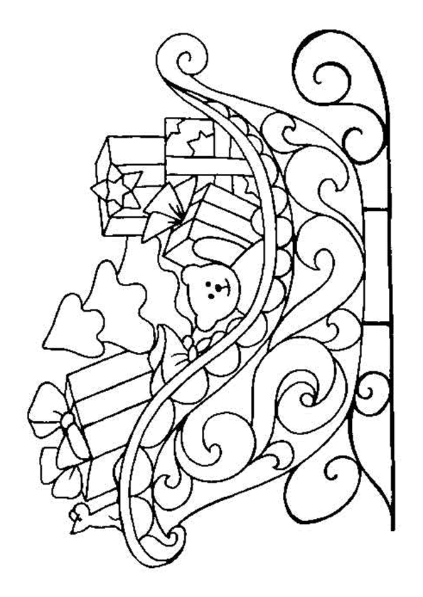 Coloriage noel cadeaux