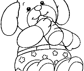 Coloriage petits lapin