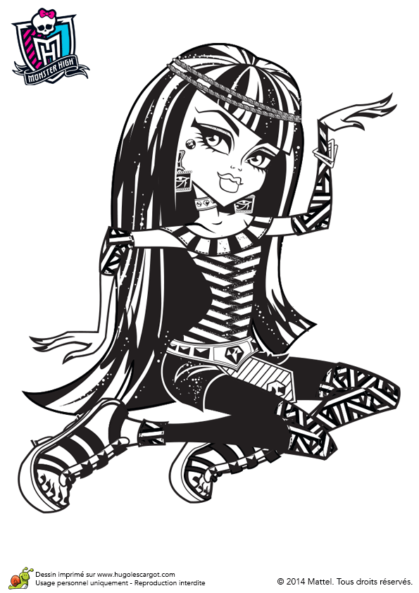 Coloriage Monster High Cleo De Nile
