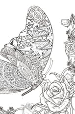 Coloriage d'un papillon sophistiqu&eacute; style mandala