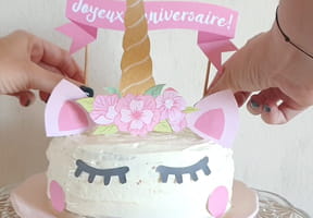 Un gâteau licorne qui en jette : imprimez votre topper prêt à poser