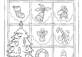 Coloriage noel decoration